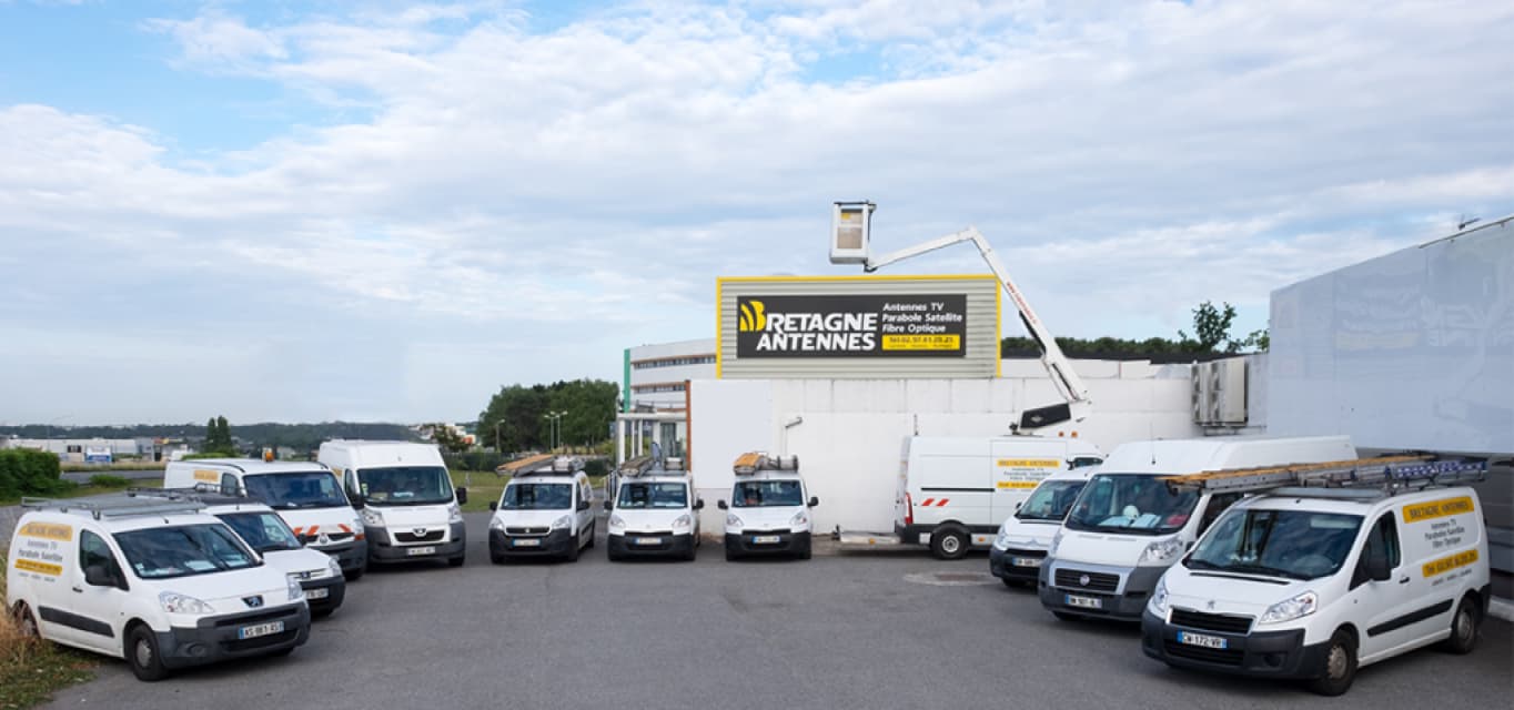 photo flottes véhicules bretagne antennes